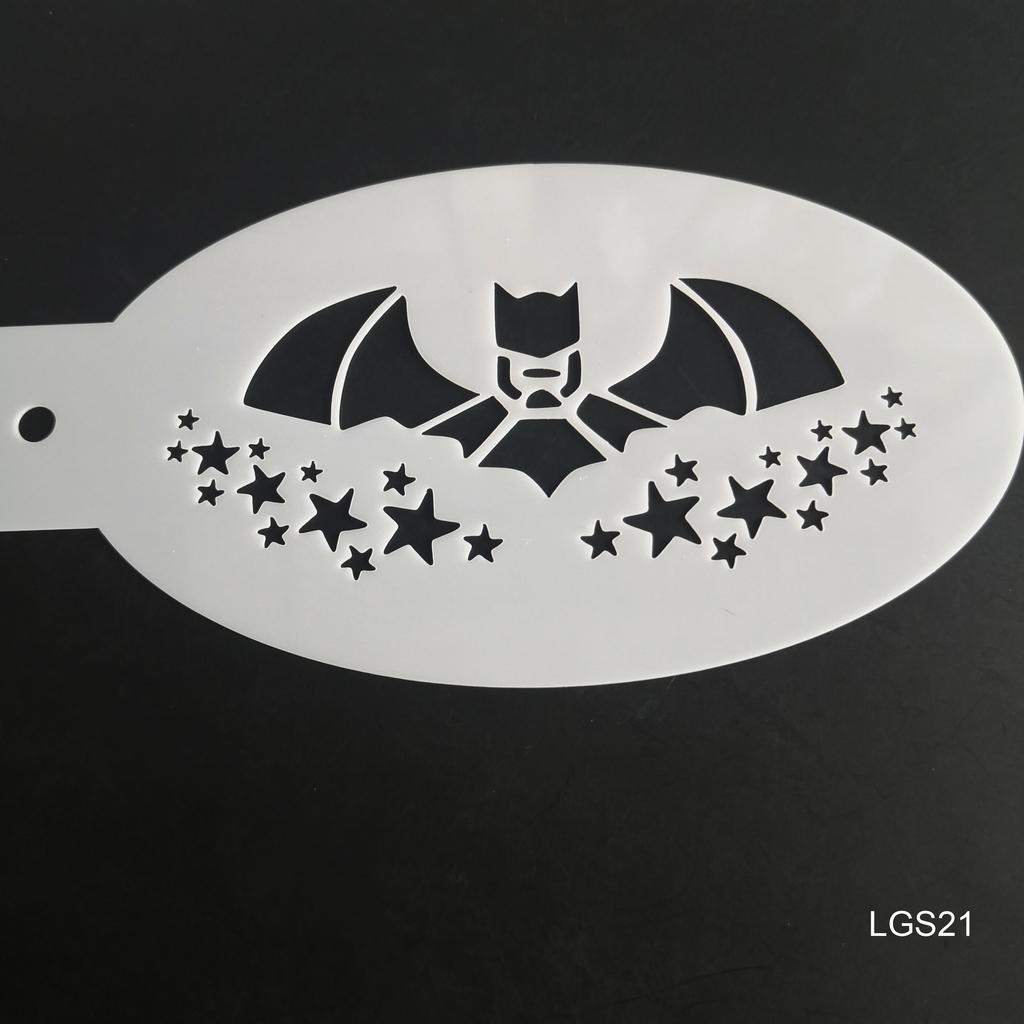 New Face Painting Stencils Templates Professional Body Art Dolphin Deer Butterfly Plastic Makeup Tools