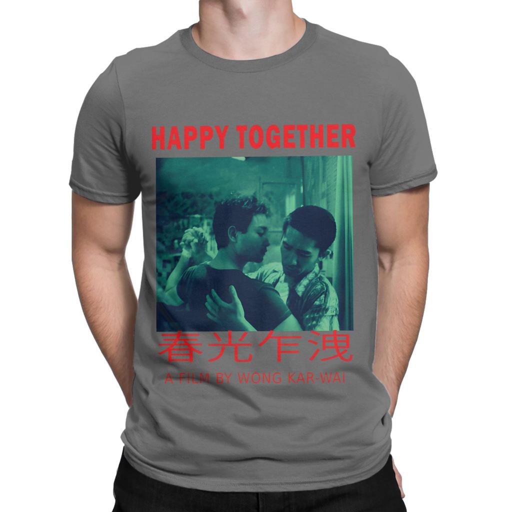 Camiseta Unisex de Película de Wong Kar Wai Camiseta Divertida Manga Corta Cuello Redondo Camisetas Algodón Puro Tops Gráficos