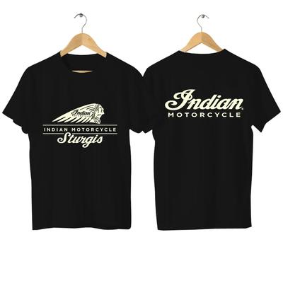 Nové pánské tričko ležérní Indian Motorcycle čistá bavlna tričko grafické nadměrné motocyklové retro streetové oblečení ležérní top