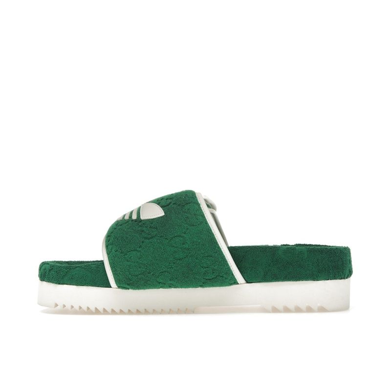Adidas GG Platform Sandal Green Cotton Sponge Women Sneakers 702398-UU010-3171