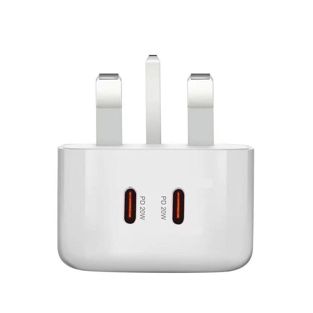 Cross-Border PD40W Fast Charger - US/EU/UK Plug, Compatible with Huawei & iPhone Pro