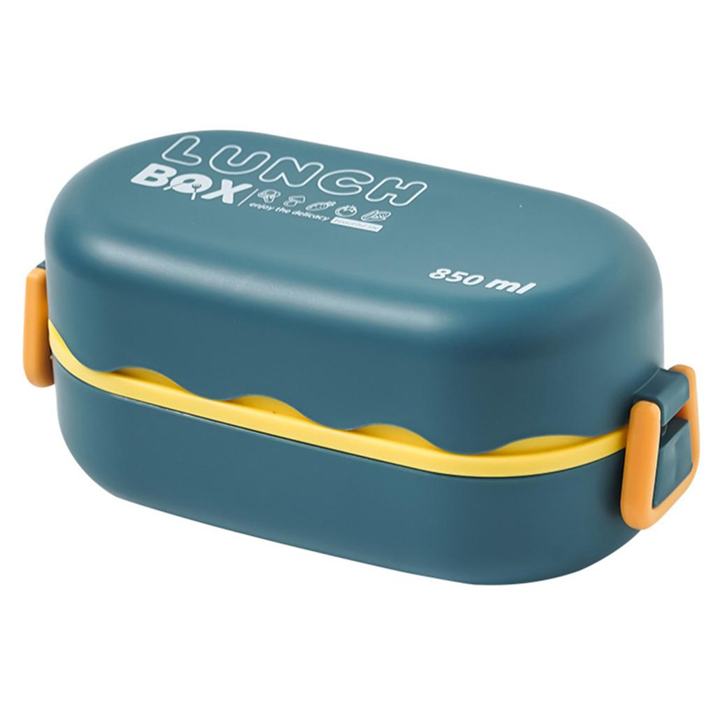 Bento Box Vanntett God Forsegling Dobbeltlag Stor Kapasitet Multifunksjon Skolebarn Lunsj Matbeholder