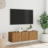 VidaXL Wall-Mounted TV Cabinet Artisan Oak 100x30x30 Cm Engineered Wood, TV Stand, Media Cabinet, TV Console, HiFi Furniture, 856019