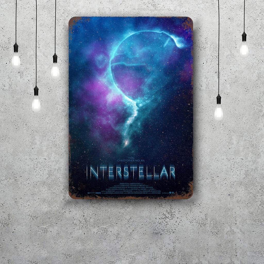 interstellar Decor Vintage Metal Signs Tin Signs Captain Poster Decor for Bar Pub Club Man Cave Wall Decoration