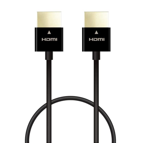 

ELECOM HDMI Cable Ultra Thin High Speed 30cm Super Slim 4K/2K [HIGH SPEED with ETHERNET Certified] Triple Shield Gold Plated ARC Compatible with TVs