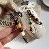 Vintage Wooden Beaded Shoes Charms Retro Handmade Shoe Lace Buckles Fashion DIY Shoes Accessories for Women Men Bag Ornaments