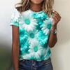 Fashion 3D Floral Print T Shirt for Women Summer Short Sleeve Tees Casual O-Neck Loose Short Sleeve Ladies Top