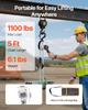 Manual Lever Chain Hoist, 1/2T 500KG Capacity Heavy Duty Come Along, 1.5M Lift G80 Alloy Steel Chain With Dual Pawl Mechanical Brake, 360° Rotating