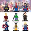 D818-898 Superhero Building Blocks High-quality Abs Plastic Diy Assembly Toy 9 Color Options 5cm Height