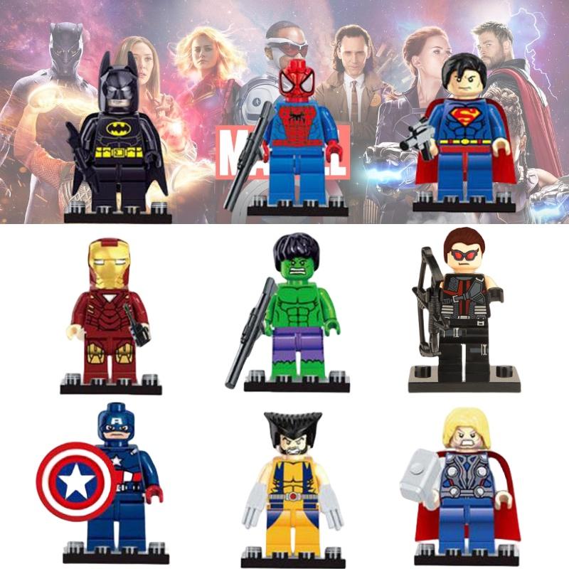D818-898 Superhero Building Blocks High-quality Abs Plastic Diy Assembly Toy 9 Color Options 5cm Height