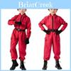 Jeu de rôle Squid Game Combinaison Rouge en Tissu Polyester pour Adolescents et Cosplayeurs Déguisement d'Halloween
