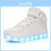Leuchtende Kinderschuhe USB-betrieben High-Top-Sneaker mit geruchshemmender und rutschfester Sohle