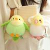 1 Piece Pretty Parrot Pigeon Funny Toy Cute Mini Standing Shoulder Pet Bird Plush Toys Fluffy Backpack Pendant For Kids