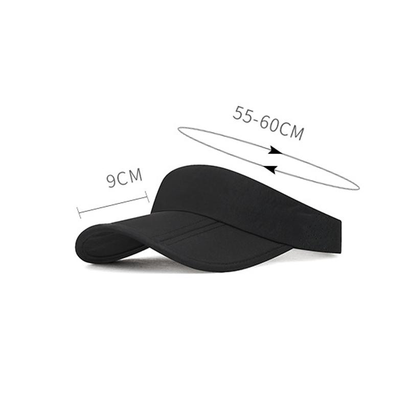 Summer Foldable Breathable Curved Eaves Quick-Drying Empty Cap