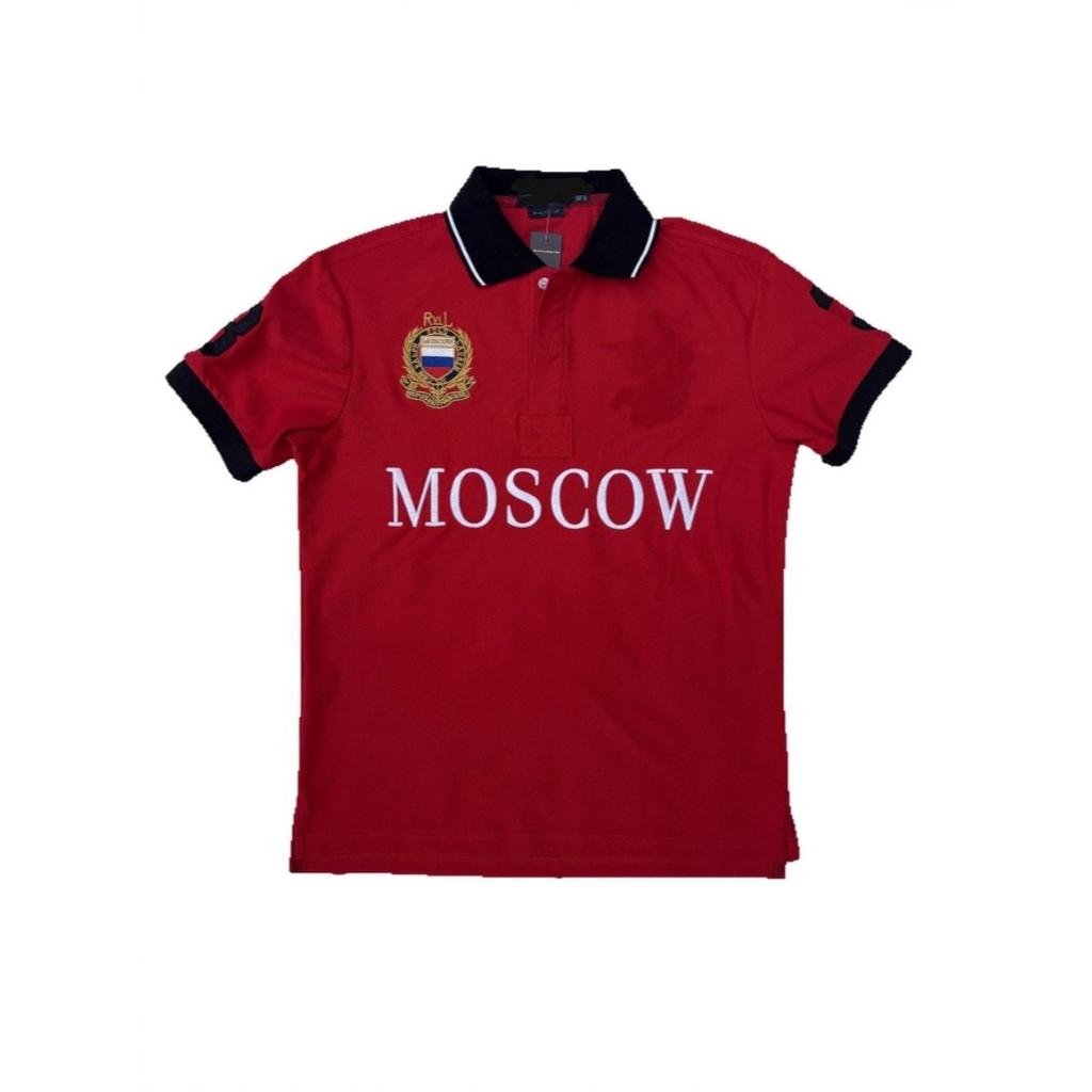 GLYDE Herren Polohemden mit Buchstabenstickerei, kurzärmelig, Sport, Freizeit, Herren T-Shirts