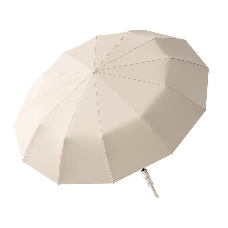 Fully Automatic Mechanical Folding Umbrella Dual-purpose Men's and Women's Enlarged Vinyl Sunscreen Anti-ultraviolet Parasol Sun Umbrella