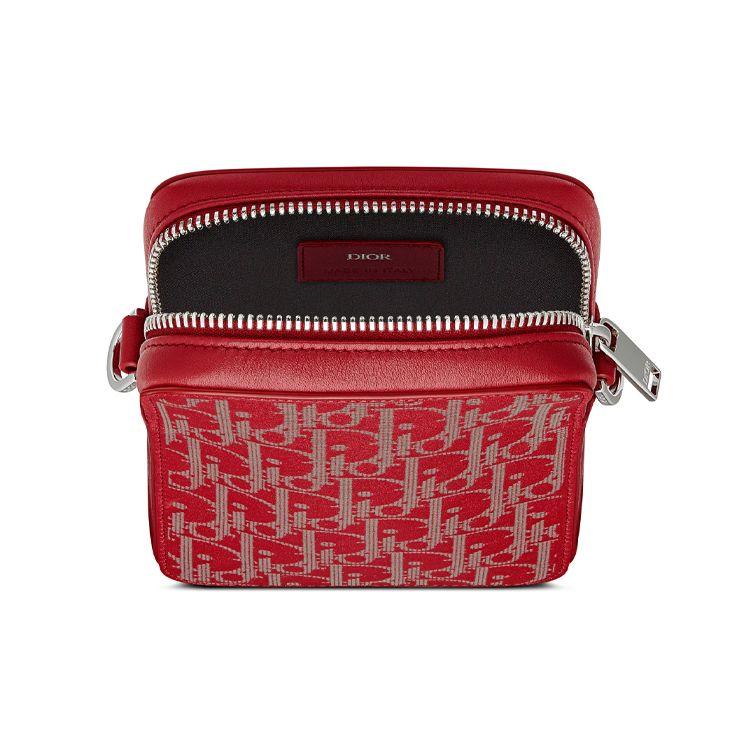 Dior World Tour Oblique Galaxy Print Messenger Bag Men Messenger Bag Red 2ESBC265CLP-H360