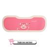 Pink Cartoon Beaver Women's All-Season Car Seat Cushion for BYD Seagull Dolphin.