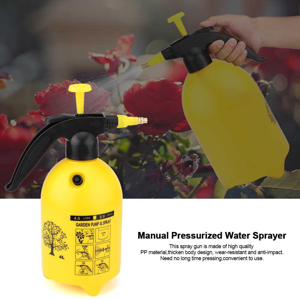 Spruzzatore Portatile a Pressione dell'Acqua Facile da Azionare Strumento per Innaffiare Piante Domestiche e da Giardino 2L