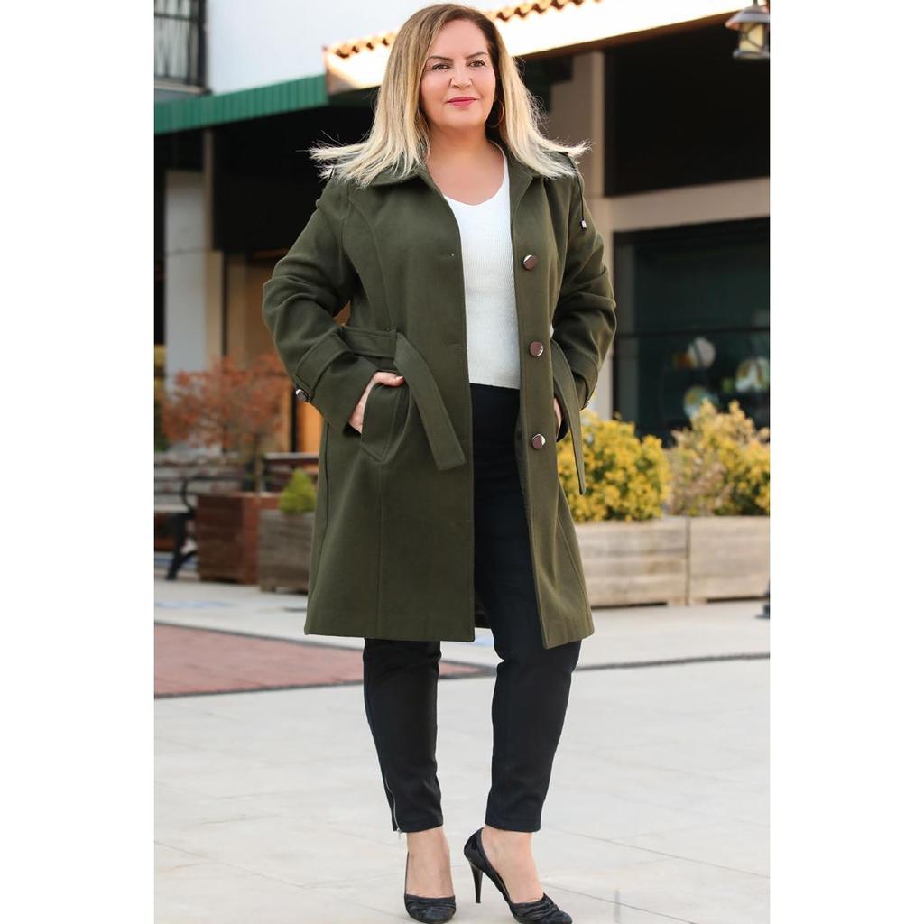 plus size khaki jacket