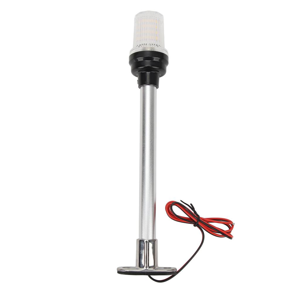 12in Boat Anchor Light 63 LEDs 360 Degree All Around Stern Pole Light 316 Stainless Steel Base For Fishing Boats Yacht