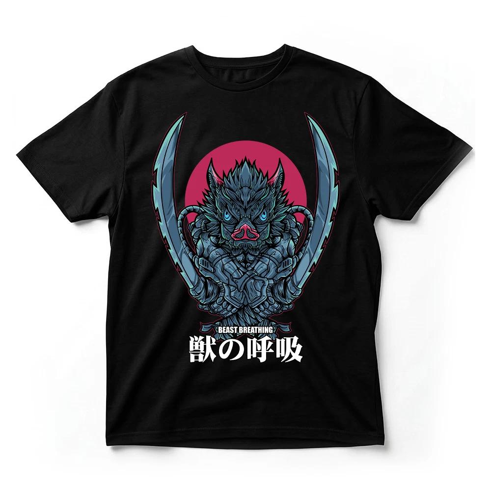 Demon Slayer Inosuke Beast Breathing TShirt Kimetsu No Yaiba Anime Graphic Tee S