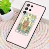 CAKE COFFEE The Boba Tarot Card Phone Case for Samsung Galaxy Note 10 Pro S26 Ultra S23 S24 FE S25 S21 S22 PLUS Shockproof Cove