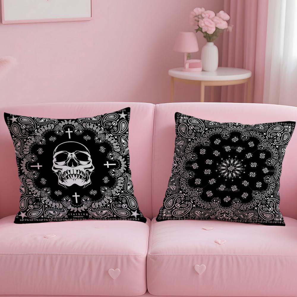 record label Death Row Records Cushion Cover Soft & Easy-Wash Pillow Case – Versatile for Couch, Bed, Travel and Office