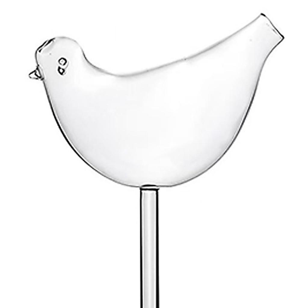4Pcs Bird Shaped Wine Glass Multi-Purpose Unique Clear Crystal Glasses Lovely Birds Drinking Bottle for Party Wedding Home Decor