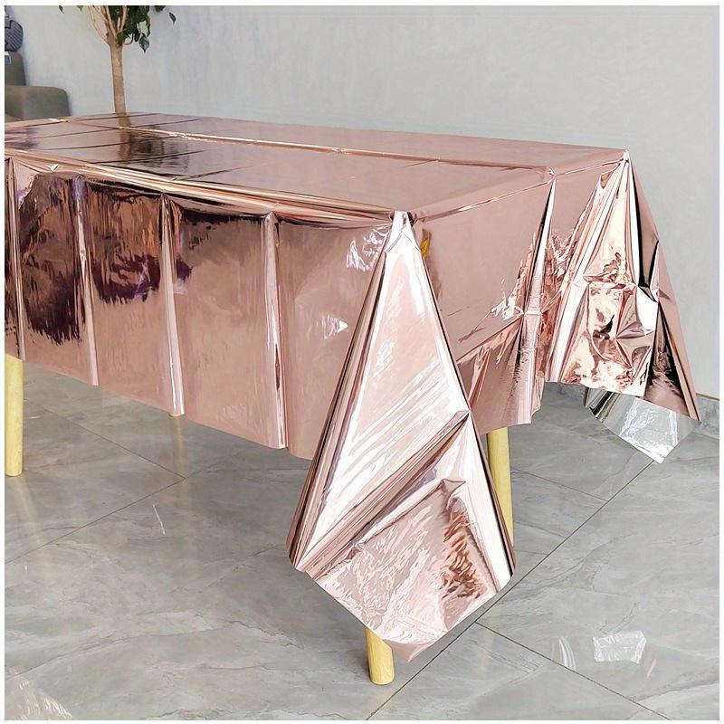 1PC Aluminum Film Birthday Party Tablecloth Disposable Waterproof Scene Props Layout Supplies Tablecloth