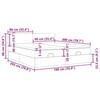 VidaXL Cadre de lit ottoman avec matelas gris foncé 180x200cm tissu, cadre de lit, cadre de lit rembourré, cadre de lit 3311974