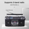 Portable Three Band Old Cassette Radio Bluetooth USB Flash Drive SD Card Multifunctional Recorder 340*165*93mm