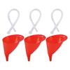 3 Sets Fuel Funnel with Long Hose Clear Plastic Auto for Fluids Tube Car