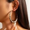 Ingemark Orecchini a Cerchio Grandi Geométrici Esagerati Donna Vintage Vuoti Stampa Leopardo Orecchino Rotondo Grande Gioielli di Tendenza
