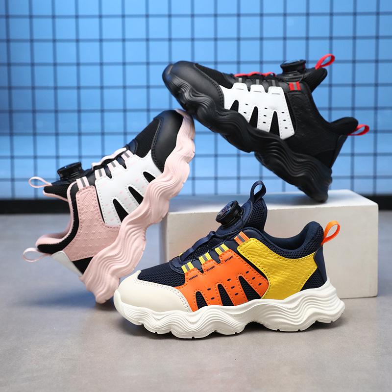 Classmates Boys breathable double mesh non-slip sneakers 2025 autumn new middle-aged and older children's casual shoes