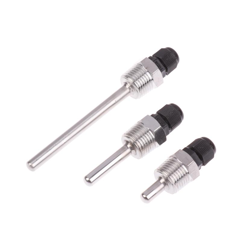 304 Stainless Steel 1/2 BSP G Thread OD8mm Immersion Sleeve Pocket For Temperature Sensor 30-200mm Tube Thermowells Protecter