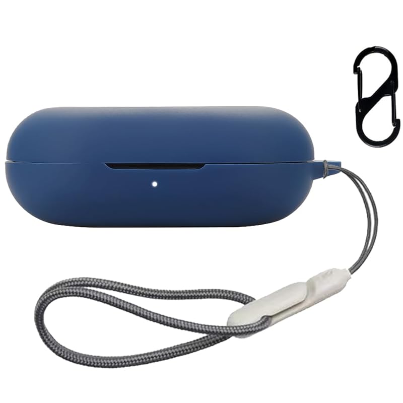 

For SOUNDPEATS Breezy case protective case [ZENGZOUZ] cover Full protective cover silicon case lightweight With carabiner Loss prevention Charging