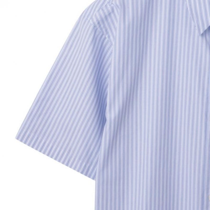 Blue 2 Color Detail Half Shirt Cwsam25306bux