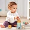 Silicone Stacking Tower Teether for Babies: Anti-Hand-Sucking Grasp & Bite Toy