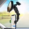 Mobile Phone Holder For Car Rearview Mirror 360 Rotating Cell Phone Rack Universal Auto Rearview Mirror Seat Hanging Clip Bracke