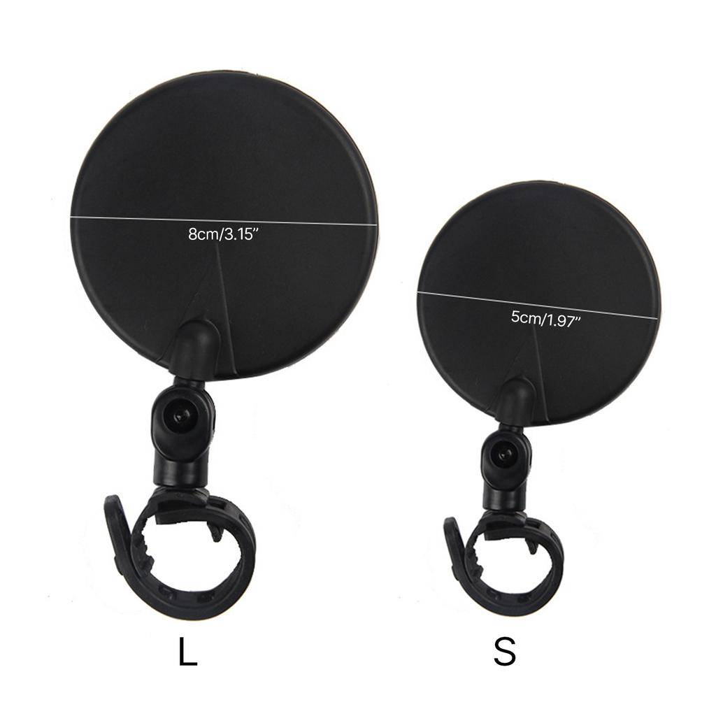 360 Degree Rotate Bike Handlebar Rearview Glasses Safe Glasses Adjustable Handlebar Bike Rear View Glasses with Strap
