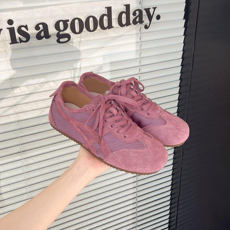 

Soft leather version~ high-end versatile retro German training shoes women s spring 2025 new casual sports running shoes 40