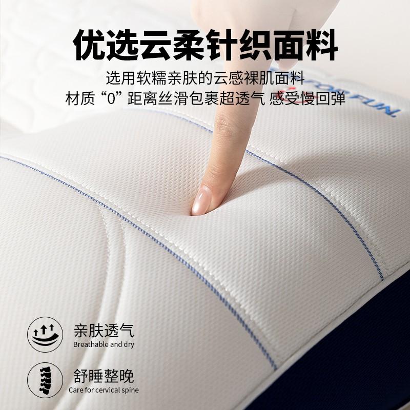 Memory Foam Pillow With Latex Support Neck Relief Single Bed Adult Sleep Aid Ergonomic Contour