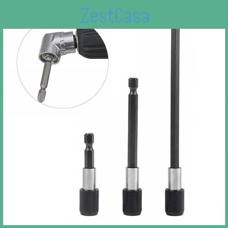 3-teiliges Set 1/4 Sechskantschaft Schraubendreher Verlängerungsbit Schnellwechselhalter Werkzeug Premium Qualität Magnetischer Halter für verbesserte Leistung