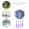 1PC Diamond Painting Dream Light Catcher Wind Chimes Crystal Craft Kit Pendant Home Wall Door Decor