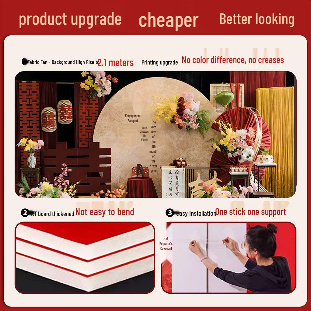 Chinese Wedding Banquet & Courtyard Table Setting Decor Set