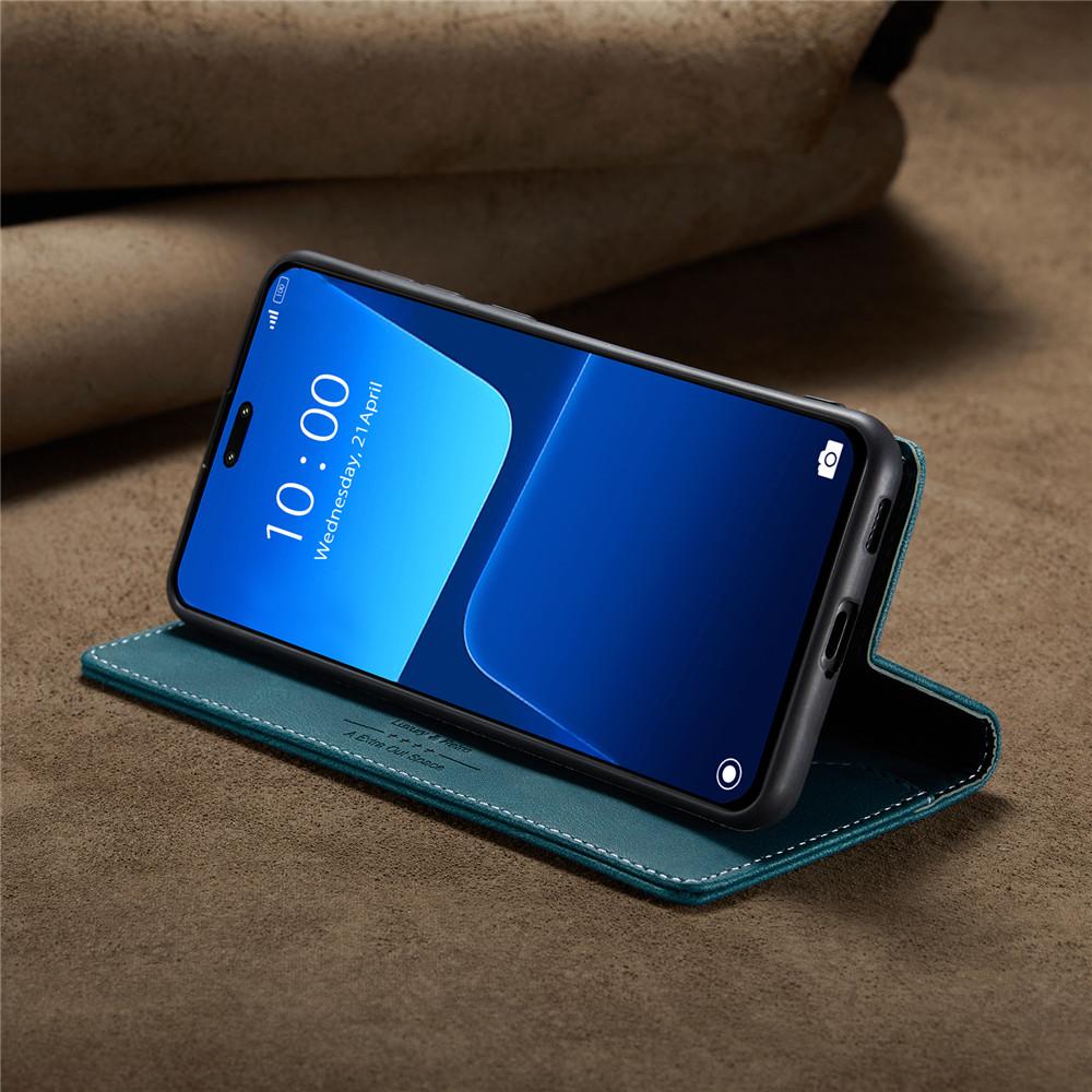 Luxury Genuine Leather Magnetic Wallet Flip Case for Xiaomi Mi 14 13 Lite Pro Card Slot Stand Shockproof Foldable Holder Full Protection Cover