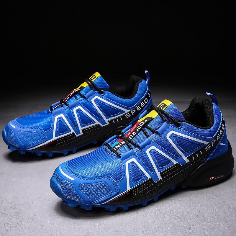 Large Size Men's Shoes Summer New Outdoor Sports Casual Shoes Breathable Mesh Non-slip Travel Shoes Off-road Running Shoes