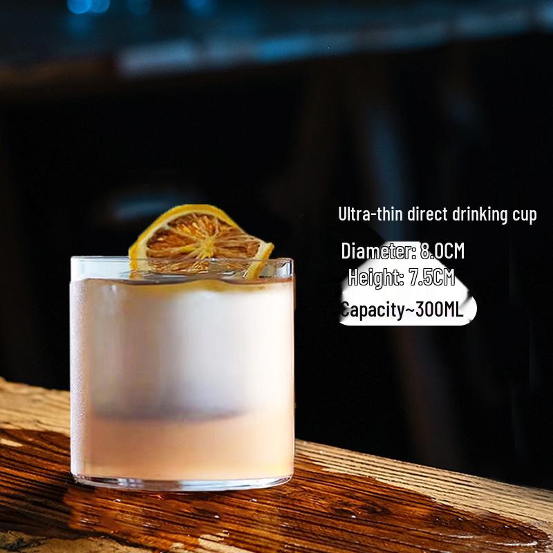 Ultra-Thin Crystal Collins Glass for Cocktails and Whiskey