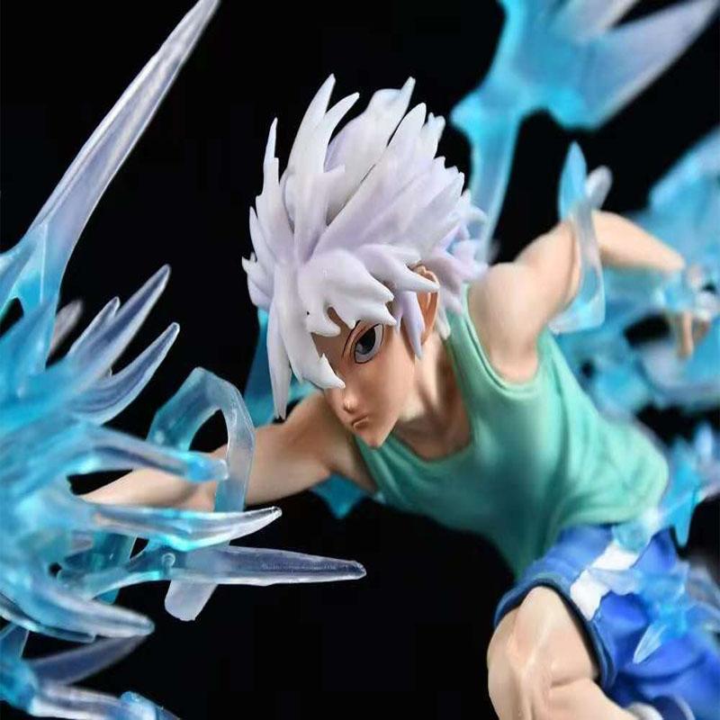 Cartoon Anime Hunter x Hunter GK Figur Modell Killua Zoldyck Gon Kampfszene Sammlungsstatue Spielzeugpuppe Dekoration Geschenk